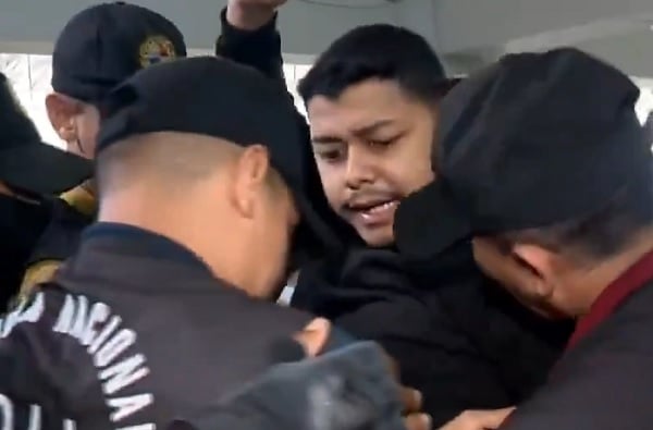 Abraham "Rico" Pineda al momento de su captura Abraham "Rico" Pineda al momento de su captura