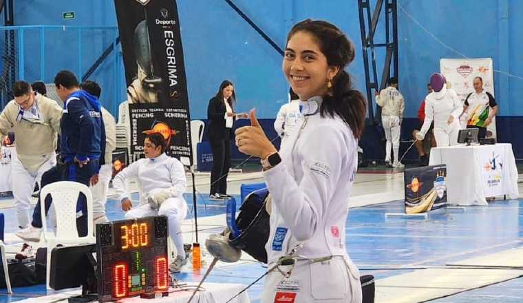 Alessandra Aicardi en espada femenina se apuntó el bronce. Foto: Instagram Alessandra Aicardi en espada femenina se apuntó el bronce. Foto: Instagram