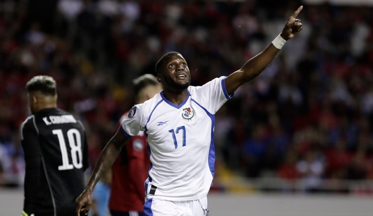 José Fajardo festeja uno de los goles de Panamá a Costa Rica. Foto. EFE/Archivo José Fajardo festeja uno de los goles de Panamá a Costa Rica. Foto. EFE/Archivo