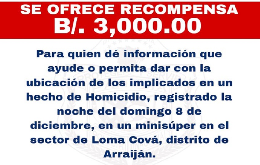 En redes sociales la Policía Nacional colocó la informaciíon con el fin de dar con los asaltantes y homicidas. En redes sociales la Policía Nacional colocó la informaciíon con el fin de dar con los asaltantes y homicidas.