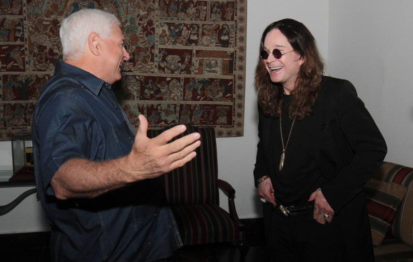 Ricardo Martinelli y Ozzy Osbourne. Foto: Facebook / Ozzy Osbourne Ricardo Martinelli y Ozzy Osbourne. Foto: Facebook / Ozzy Osbourne