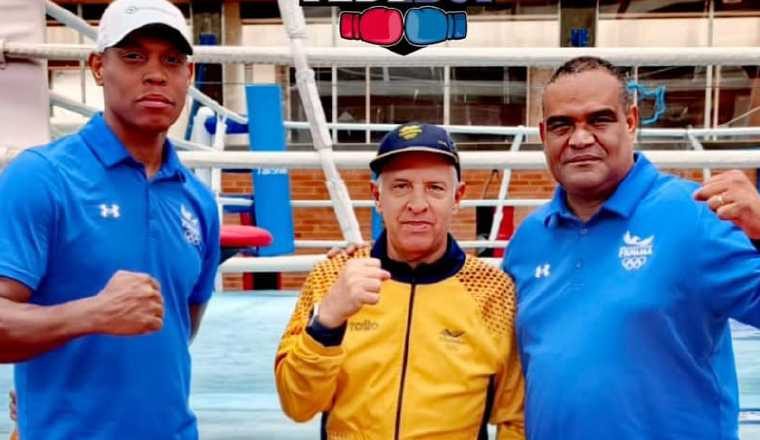 Entrenadores del seleccionado panameño. Foto;: Fedebop Entrenadores del seleccionado panameño. Foto;: Fedebop