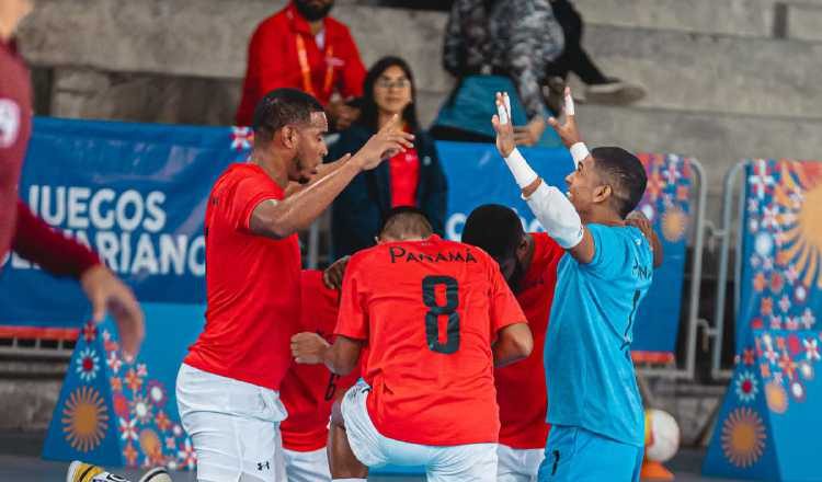 Jugadores de Panamá festejan. Foto: COP Jugadores de Panamá festejan. Foto: COP