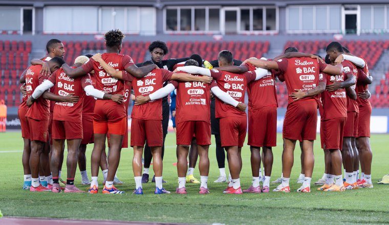 Jugadores del equipo panameño. Foto: FPF Jugadores del equipo panameño. Foto: FPF