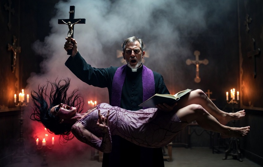 El aumento de las prácticas ocultista abren puertas y ventanas a la acción extraordinaria del diablo en el mundo, advierten los expertos en exorcismo. Imagen generada con Grok