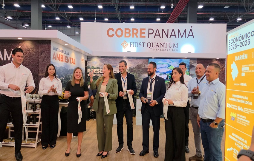 Inauguración del stand de Cobre Panamá en Expocomer 2026. Vivian Jiménez Inauguración del stand de Cobre Panamá en Expocomer 2026. Vivian Jiménez