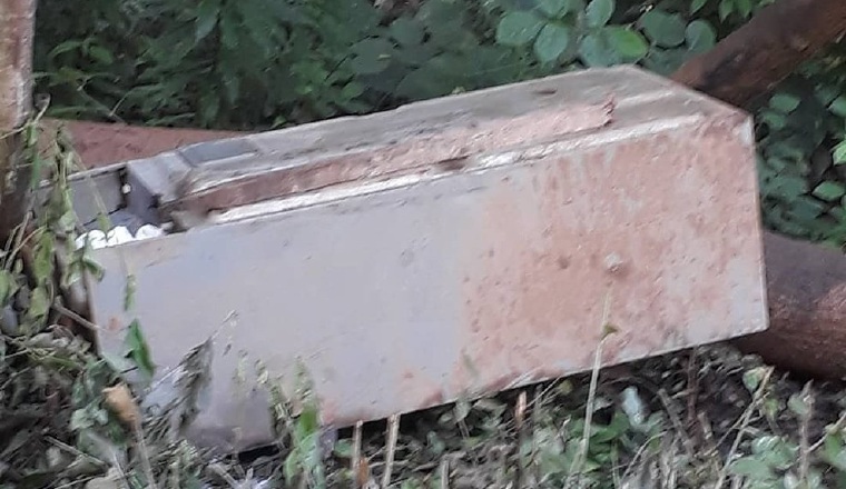 Refrigeradora encontrada. Refrigeradora encontrada. /Foto Twitter