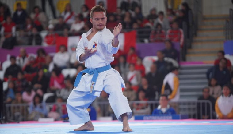 Héctor Cención de karate. Foto:EFE