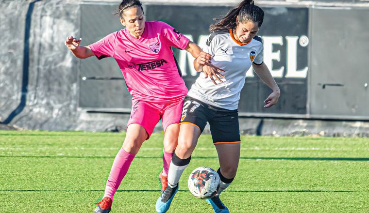 Rosario Vargas en uno de los partidos con Valencia B. Rosario Vargas en uno de los partidos con Valencia B. Foto: Cortesía