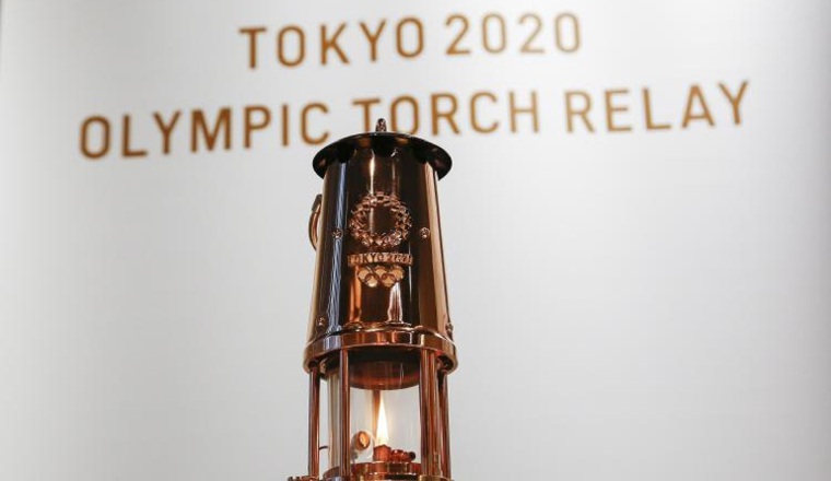 La llama olímpica en exhibición en el Museo Olímpico de Japón. La llama olímpica en exhibición en el Museo Olímpico de Japón. Foto:EFE