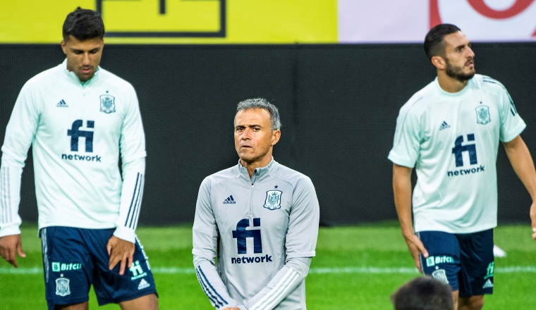 Luis Enrique, técnico de España. Foto:EFE