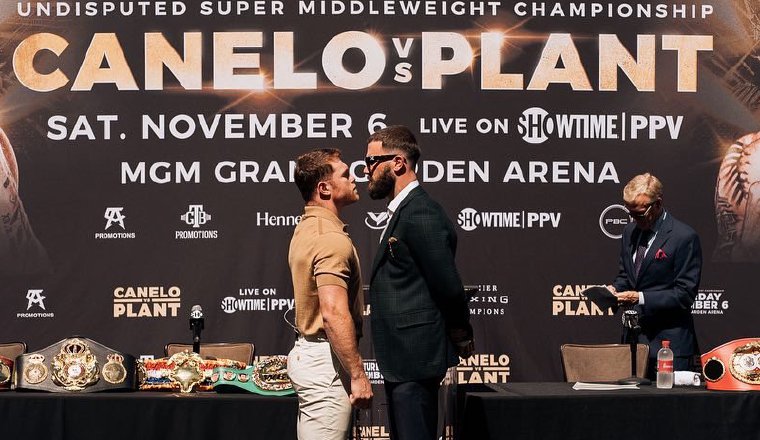 'Canelo' Álvarez contra Plant 'Canelo' Álvarez contra Plant Foto: @'Canelo'