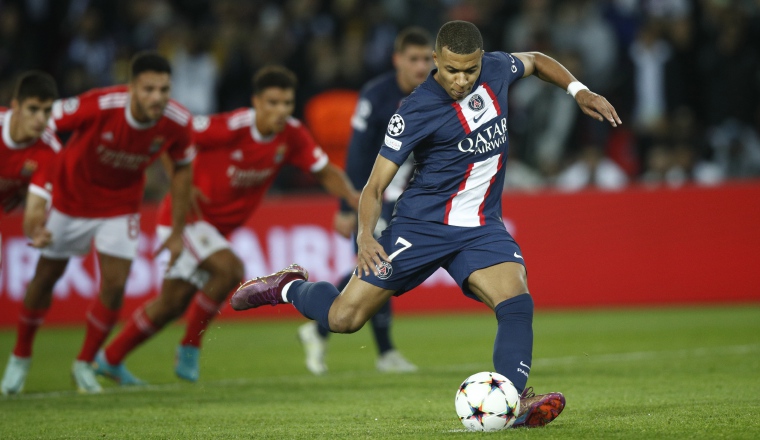Mbappé anotó para el PSG. Foto:EFE