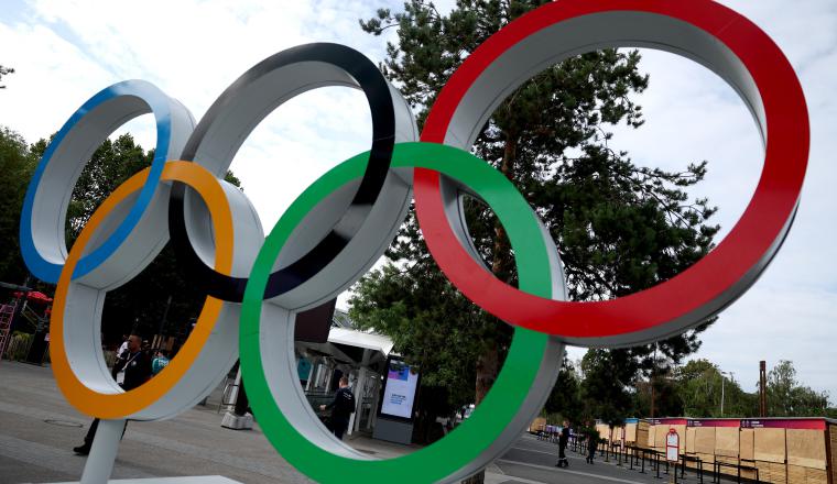 Los Anillos Olímpicos durante los Juegos Olímpicos de París 2024. Los Anillos Olímpicos durante los Juegos Olímpicos de París 2024. Foto: EFE