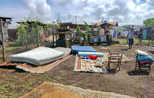 A 86 asciende el número de viviendas afectadas por vendaval en Arraiján Las familias necesitan ayuda humanitaria. Foto: Eric A. Montenegro.