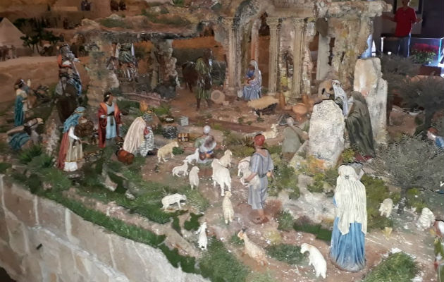 Chiriquí cuenta con la capilla de la Natividad en la comunidad de Alto de Boquete Pastores esperando la Navidad. Foto: José Vásquez.