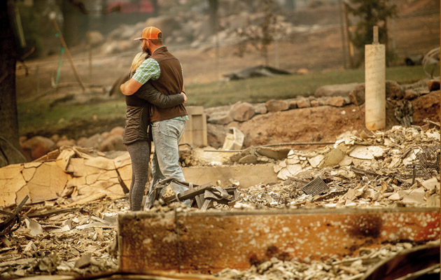 Las personas lo han perdido todo con este fuego en California. FOTO/AP
