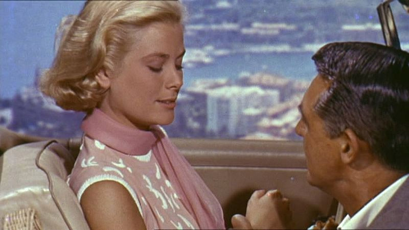 Captura de Grace Kelly y Cary Grant de filme To Catch a Thief