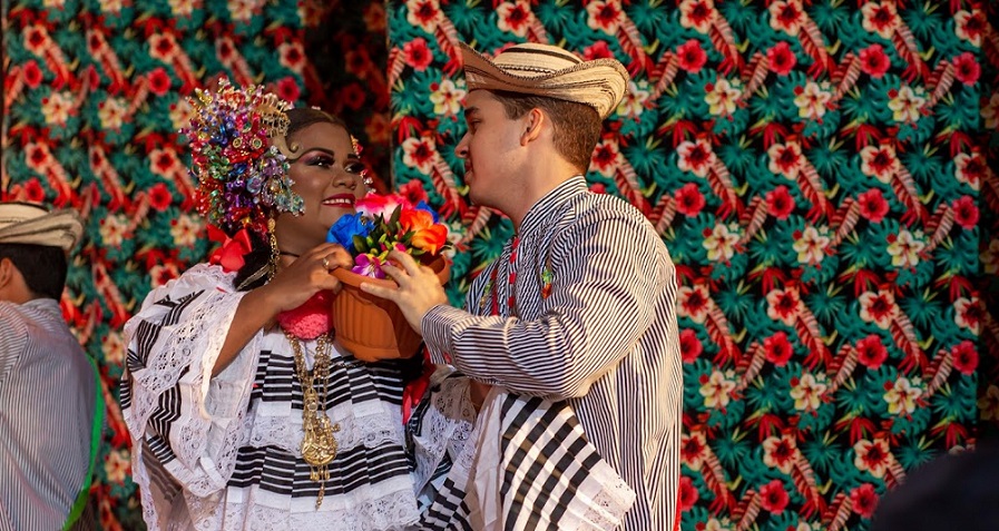 fuerte-raza.jpg Pareja del Gran Ballet Panamá Fuerte Raza. Foto: Cortesía