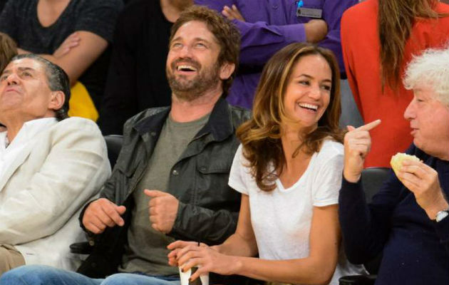 Gerard Butler y ahora ex novia, Morgan Brown.  