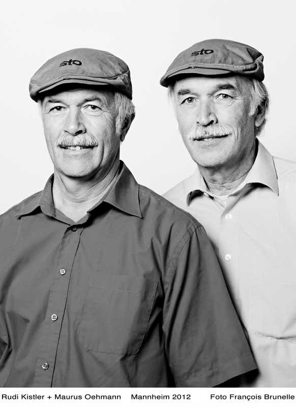 Rudi Kistler and Maurus Oehman. Mannheim 2012. Foto/Francois Hollande <br>