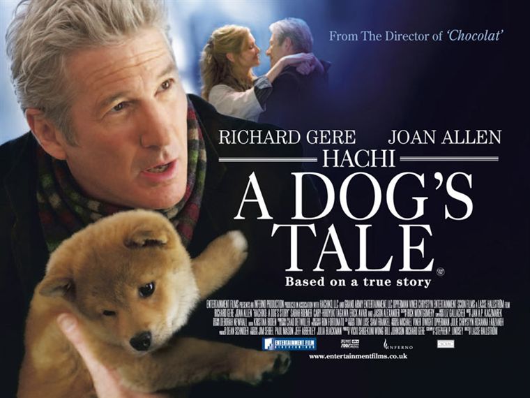 Cartel de A Dog´s Tale, el cuento del perro leal Hachi<br>