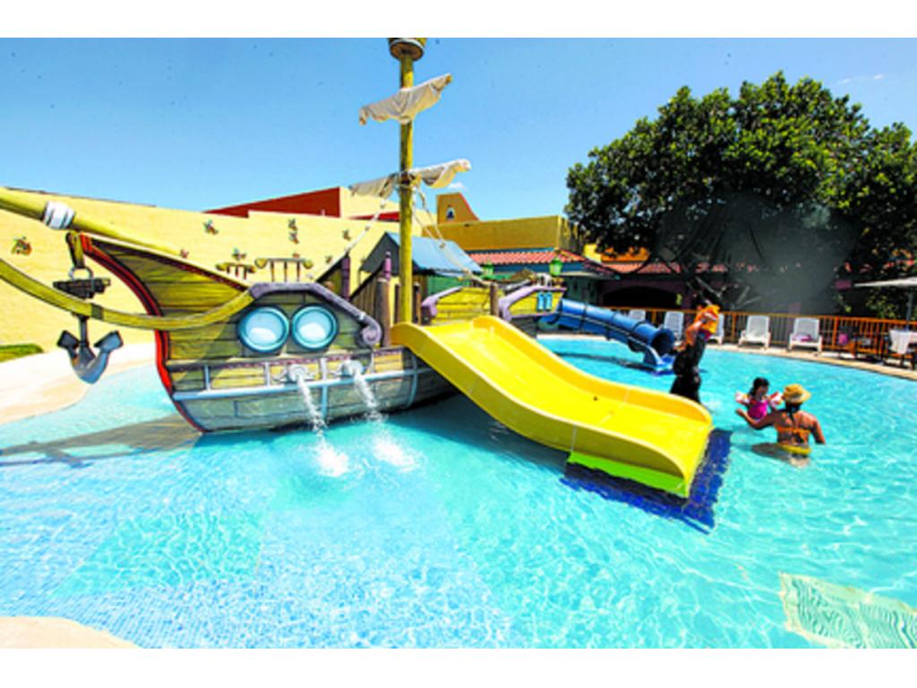 La Hacienda es un parque acuático y está ambientado con el tema de los piratas.