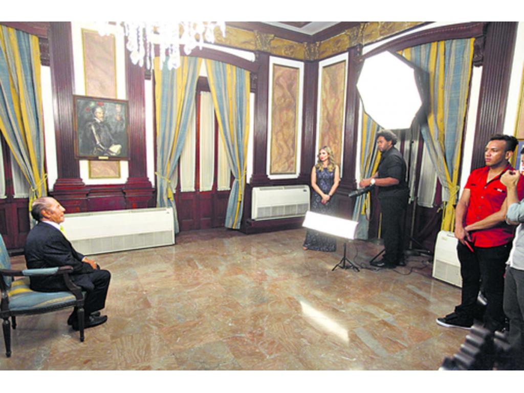 Llegamos al backstage de la sesión fotográfica.