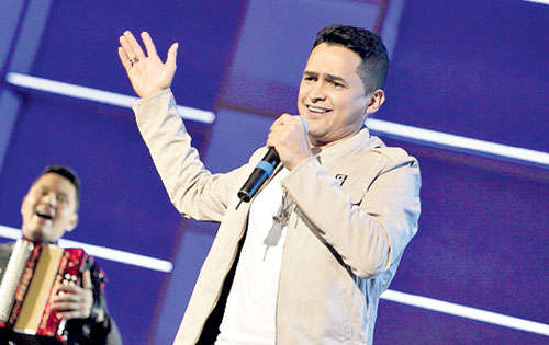 <p>Invitado. Jorge Celedón fue el primero en presentarse.</p>