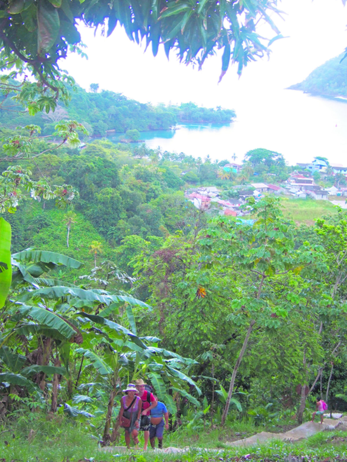 Panorámica hacia Sapzurro (Chocó), el primer pueblo colombiano.(Adiel Bonilla )