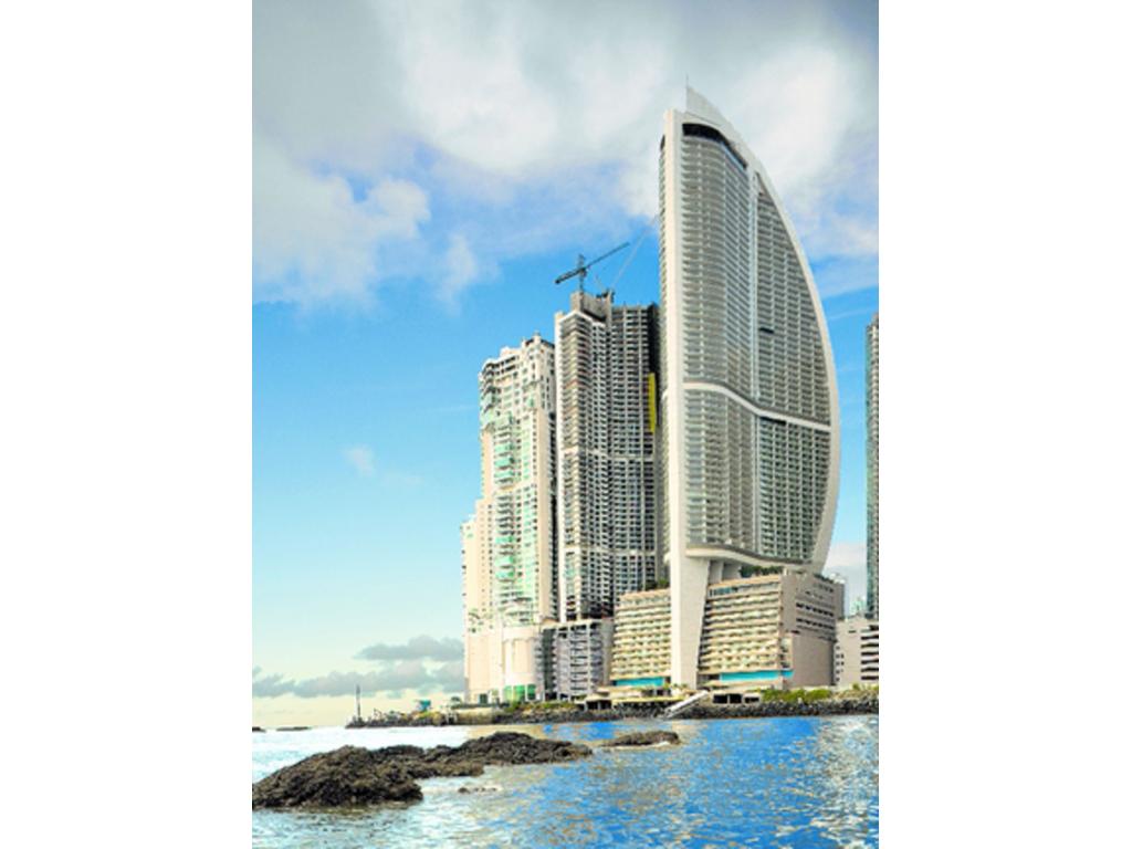 El hotel Trump tiene forma de vela.