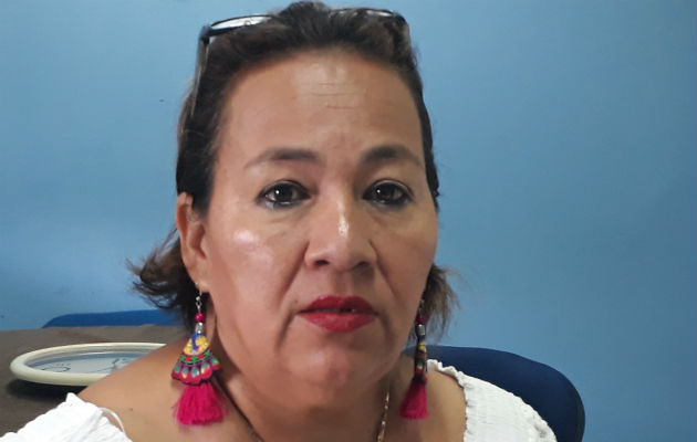 Fiscal de homicidio desiste de acuerdo de pena por doble homicidio en Barú Ledis Lezcano Beitia, hermana de la occisa que reclama justicia. Foto: José Vásquez.