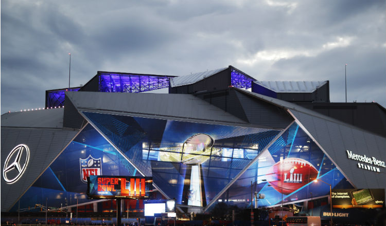 Mercedes-Benz Stadium. Foto:AP Mercedes-Benz Stadium. Foto:AP