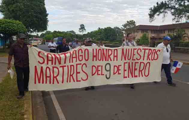 En Veraguas se llevaron a cabo varias actividades para recordar la gesta del 9 de enero. Foto/Víctor Eliseo Rodríguez