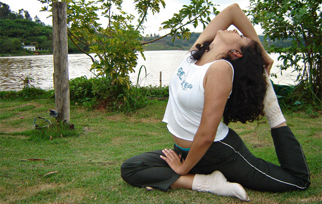 Yoga por la mañana. Foto/Ana Flavia