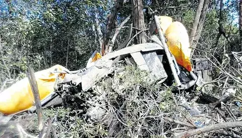Senafront custodia área donde cayó helicóptero 