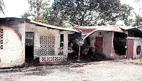 Fuego en Bique 