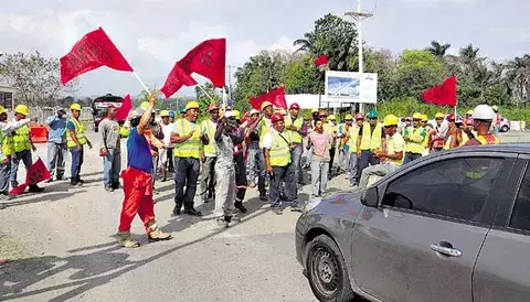 Paralizan la construcción del puente sobre el Canal 