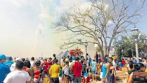 Prohíben la quema de morteros en el parque 