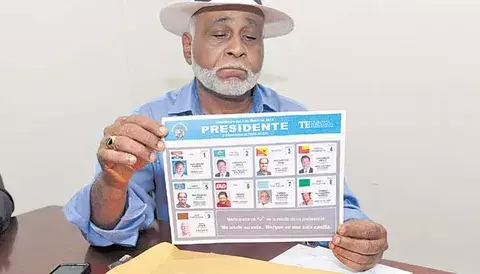  Diseño de la boleta de votación satisface a los candidatos a presidente 