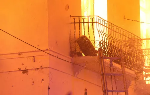 Tuiteros agradecieron a los bomberos rescate de animales en incendio