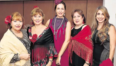 Tarde flamenca de las damas españolas