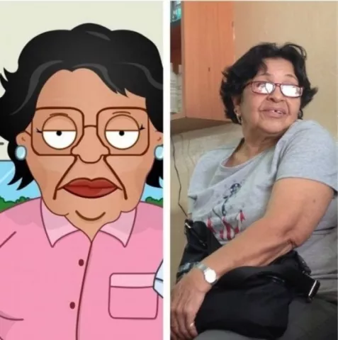 Personas que se parecen a personajes animados