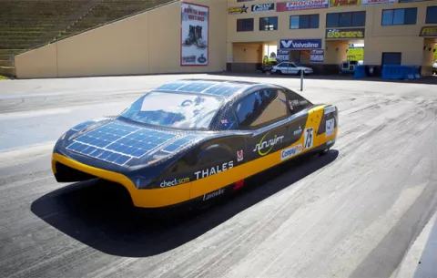 Un coche eléctrico australiano establece un nuevo récord mundial de velocidad