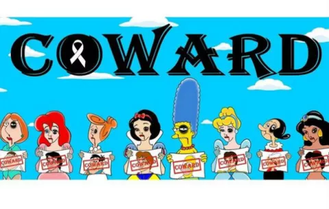 'Cobarde', caricaturas femeninas denuncian violencia doméstica