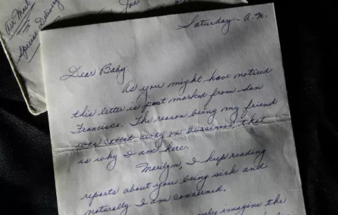 Subastarán cartas de amor de Marilyn Monroe