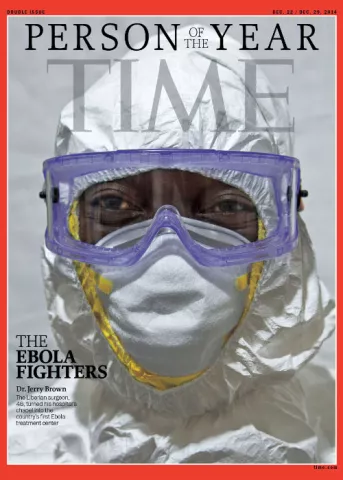 Profesionales que luchan contra el ébola, personas del año para revista Time