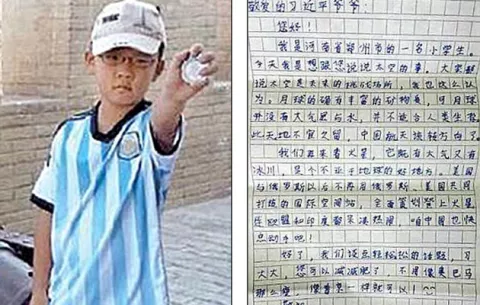 Niño le aconseja al presidente chino perder peso, pero que no quede flaco como Obama