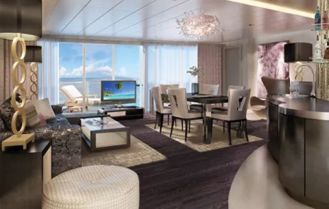 Crucero compite con los hoteles con un megasuite