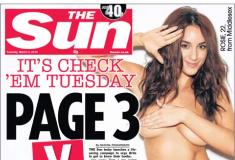 The Sun deja de publicar topless en la página 3 tras 44 años
